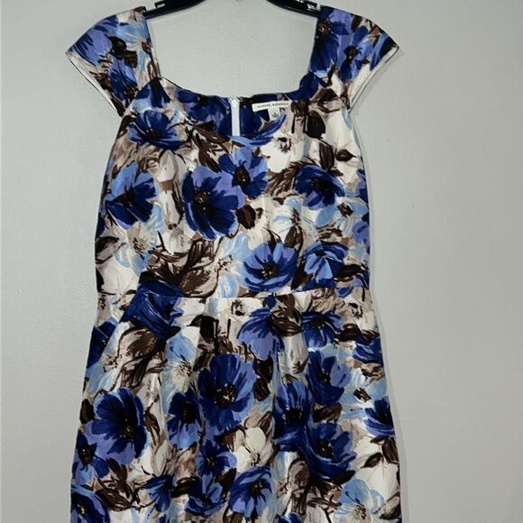 Banana Republic 100% Silk Bubble Dress Sz 8 - Picture 2 of 9